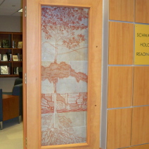 Schwab Holocaust Reading Room Glass Door