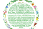 Peacock 50th Anniversary Ketubah