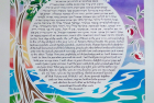 Vivid Papercut Ketubah