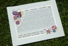 Burgundy Flowers Ketubah