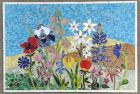 Israeli Wildflowers Glass Mosaic